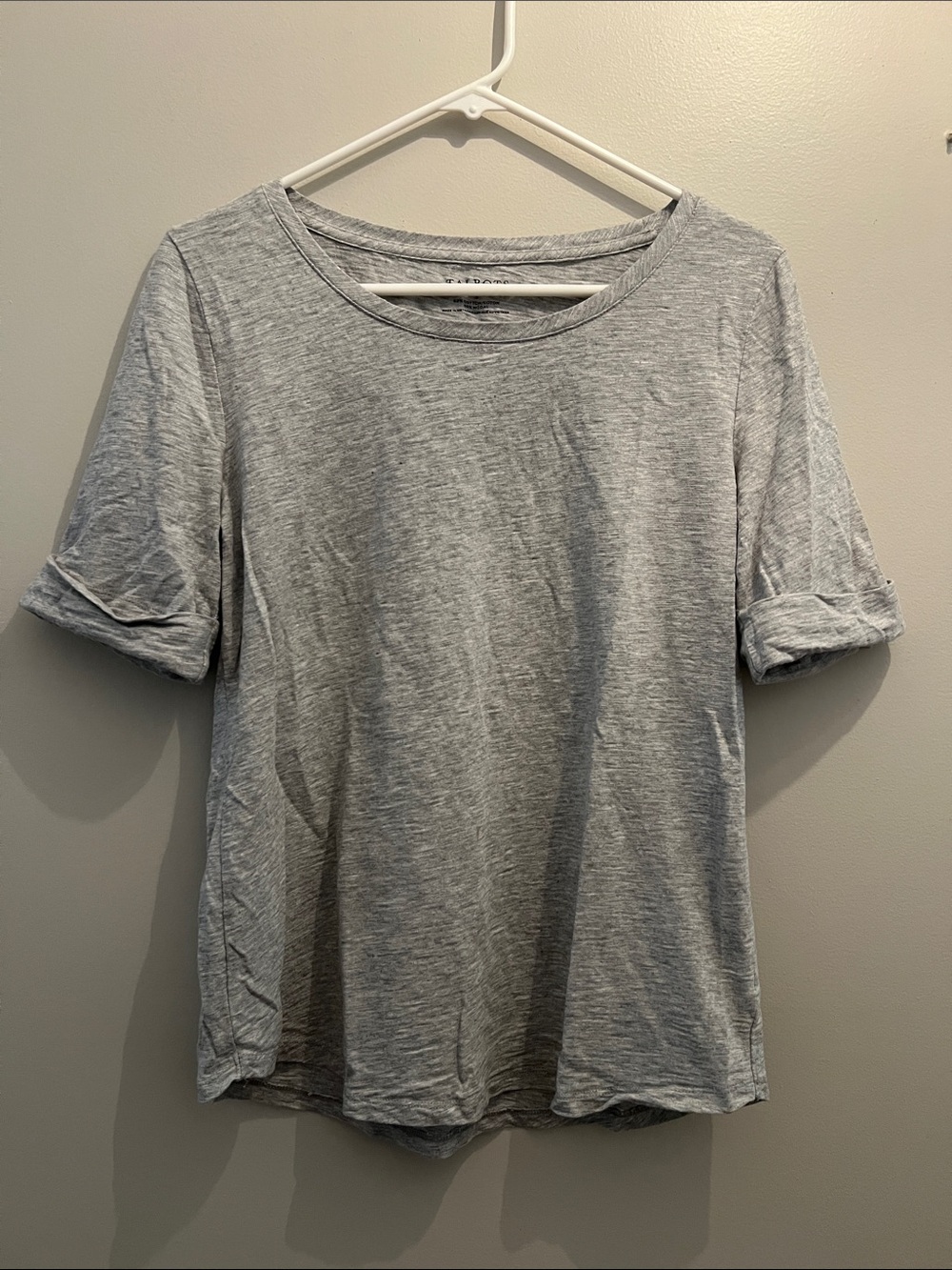 Talbots - Heathered Gray Short Sleeve Crewneck Tee - Size Women’s Small